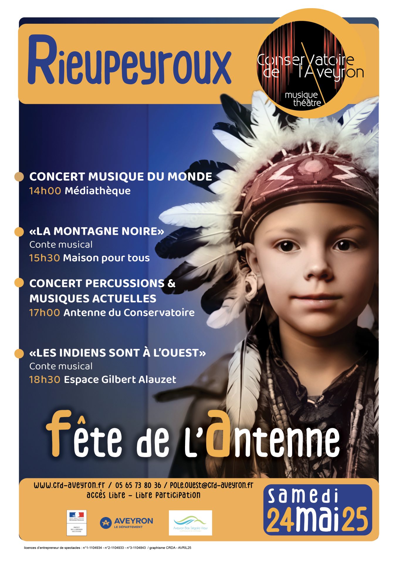 Lire la suite à propos de l’article CONSERVATOIRE Fête des antennes de l’Ouest Aveyron Samedi 24 mai à Rieupeyroux