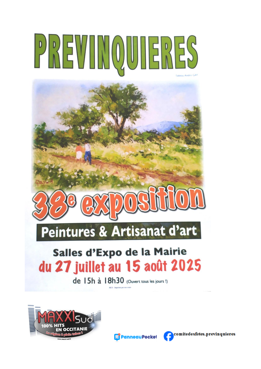 Lire la suite à propos de l’article 38ème EXPOSITION de peinture et d’artisanat d’art